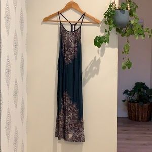 Free People side slit sheer dress